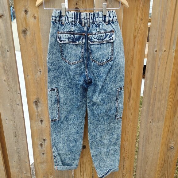 BDG Acid Wash Utility Jeans XS Urban Outfitters Front Pockets - Picture 5 of 6